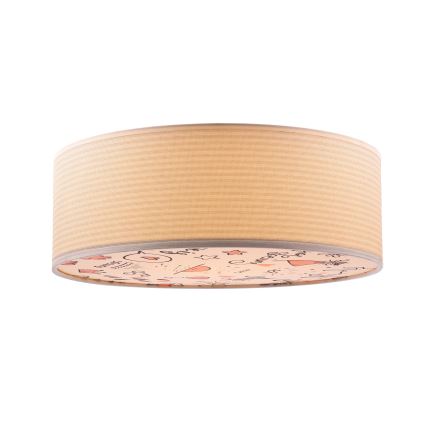 Plafondlamp kinderkamer KIDDY 2xE27/40W/230V beige/roze