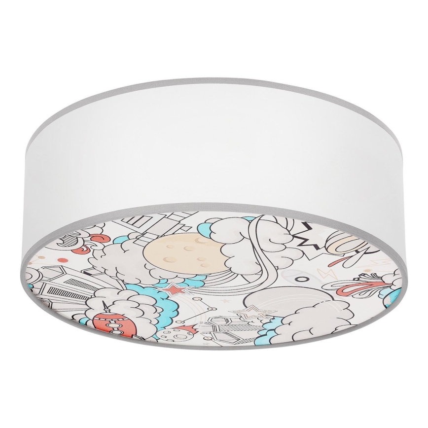 Plafondlamp kinderkamer KIDDY 2xE27/40W/230V wit/beige