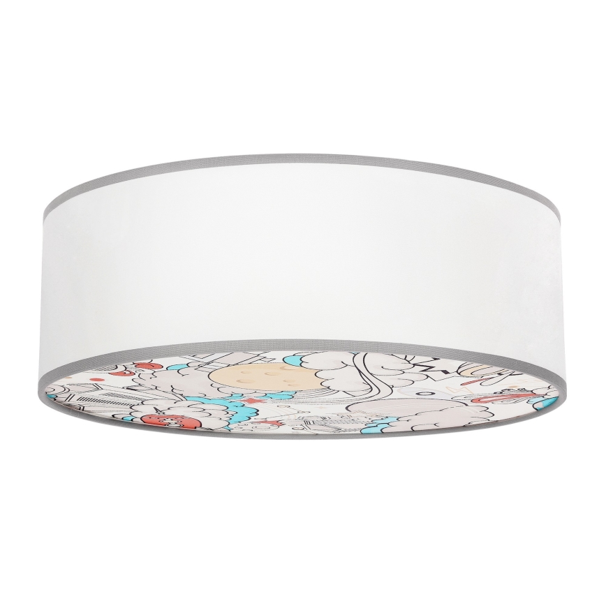 Plafondlamp kinderkamer KIDDY 2xE27/40W/230V wit/beige