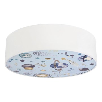 Plafondlamp kinderkamer KIDDY 2xE27/40W/230V wit/blauw