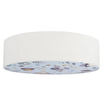 Plafondlamp kinderkamer KIDDY 2xE27/40W/230V wit/blauw