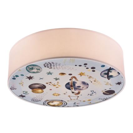 Plafondlamp kinderkamer KIDDY 2xE27/40W/230V wit/blauw