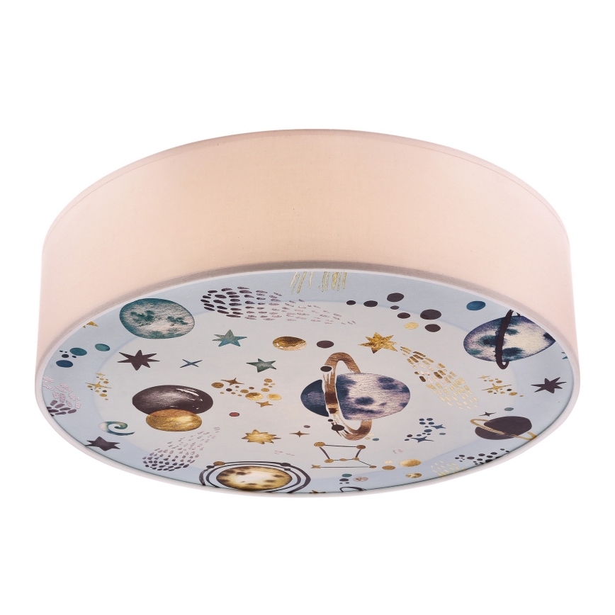 Plafondlamp kinderkamer KIDDY 2xE27/40W/230V wit/blauw