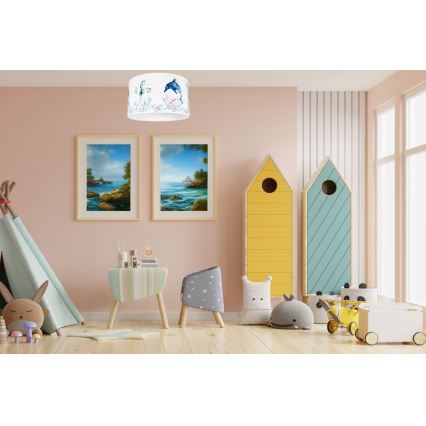 Plafondlamp kinderkamer OCEAN 1xE27/60W/230V