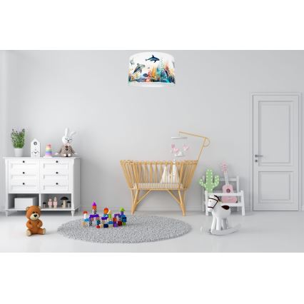 Plafondlamp kinderkamer OCEAN 1xE27/60W/230V