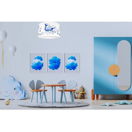 Plafondlamp kinderkamer OCEAN 1xE27/60W/230V