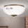 Plafondlamp LANDHAUS 1xE27/60W/230V Ø 21 cm brons/wit/blauw