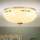 Plafondlamp LANDHAUS 3xE27/60W/230V Ø 35 cm messing/beige/groen
