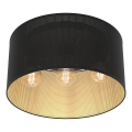 Plafondlamp LOFT SHADE 3xE27/60W/230V zwart/goud