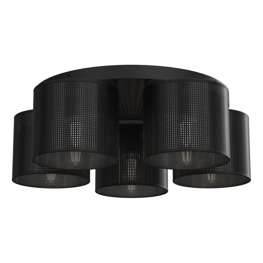 Plafondlamp LOFT SHADE 5xE27/60W/230V zwart