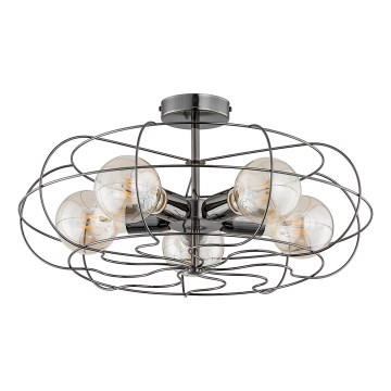 Plafondlamp LOTOS 5xE27/15W/230V antraciet