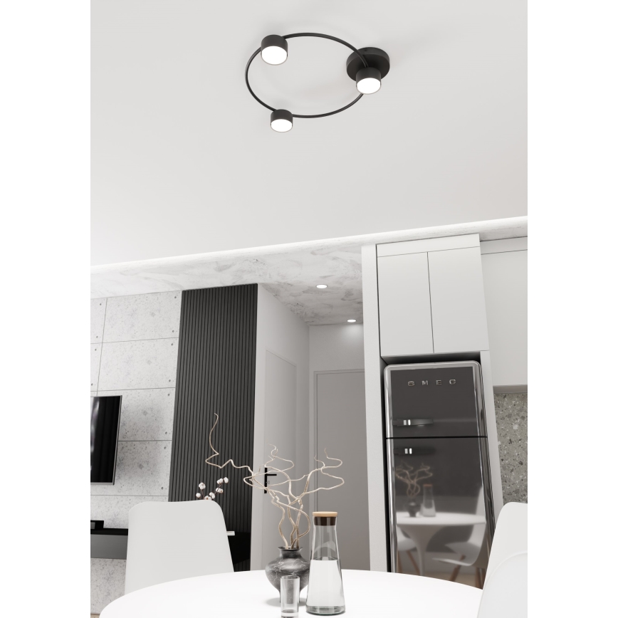 Plafondlamp LUCIO 3xGX53/12W/230V zwart
