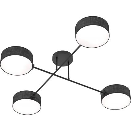 Plafondlamp MAGA 4xE14/10W/230V, zwart