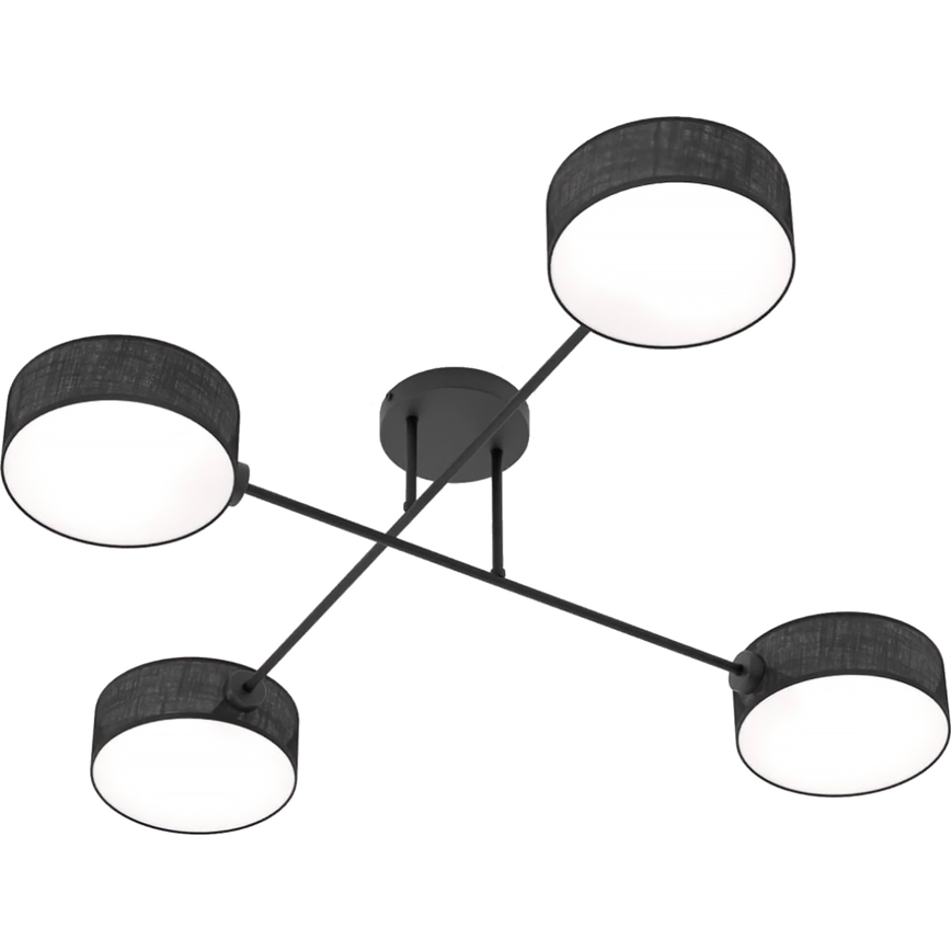 Plafondlamp MAGA 4xE14/10W/230V, zwart