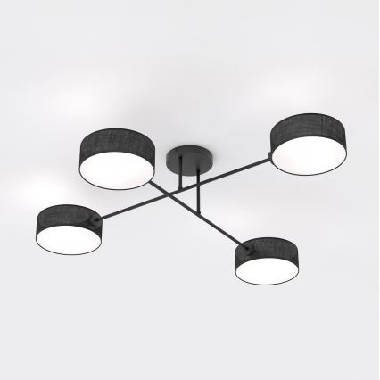 Plafondlamp MAGA 4xE14/10W/230V, zwart