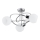 Plafondlamp MAMBO 3xE27/15W/230V glanzend chroom
