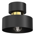 Plafondlamp MARTI 1xE27/15W/230V zwart/goud