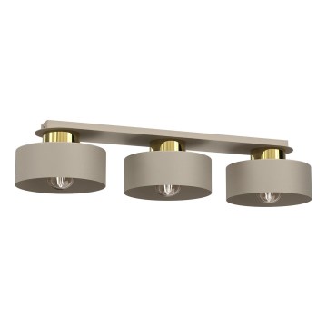 Plafondlamp MARTI 3xE27/15W/230V beige/goud