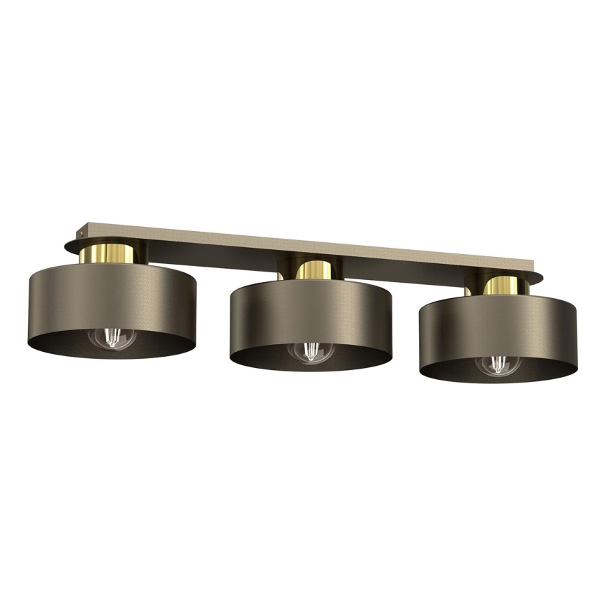 Plafondlamp MARTI 3xE27/15W/230V messing/goud