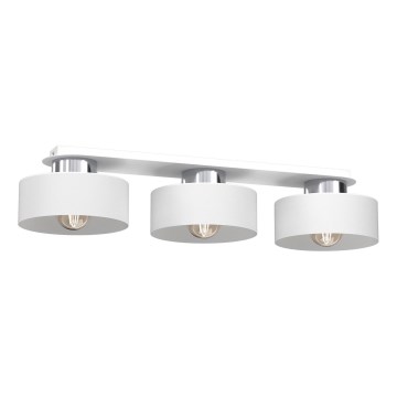 Plafondlamp MARTI 3xE27/15W/230V wit/glanzend chroom