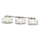 Plafondlamp MARTI 3xE27/15W/230V wit/goud