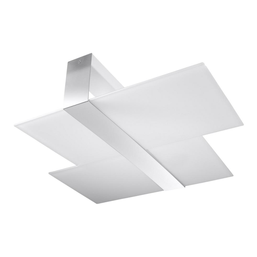Plafondlamp MASSIMO 2xE27/60W/230V wit/glanzend chroom