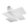 Plafondlamp MASSIMO 2xE27/60W/230V wit/glanzend chroom