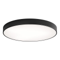 Plafondlamp met bewegings- en schemersensor CLEO 6xE27/24W/230V Ø 80 cm zwart