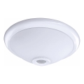 Plafondlamp met bewegings- en schemersensor MANA 2xE27/40W/230V Ø 30 cm wit