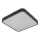 Plafondlamp met bewegingssensor WILTON, 2x E27/60W/230V, 33 x 33 cm, antraciet