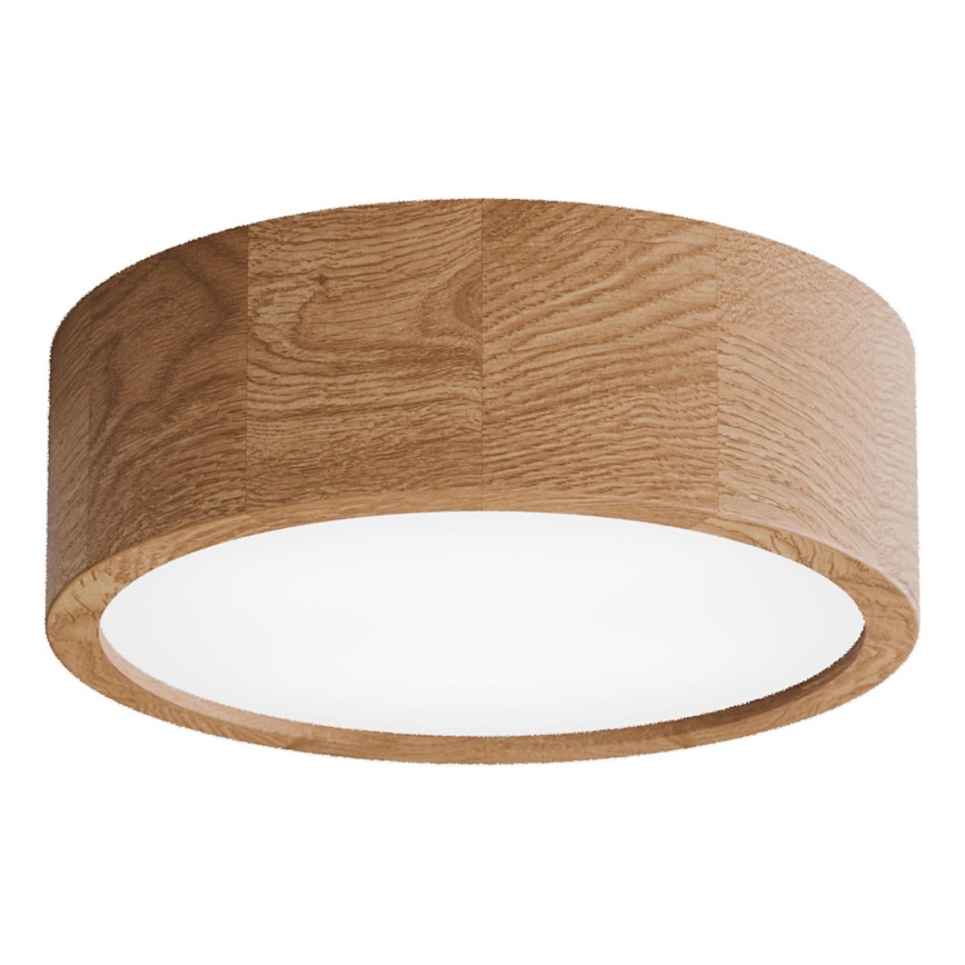 Plafondlamp met sensor CLEO 2xE27/24W/230V Ø 27,5 cm eiken