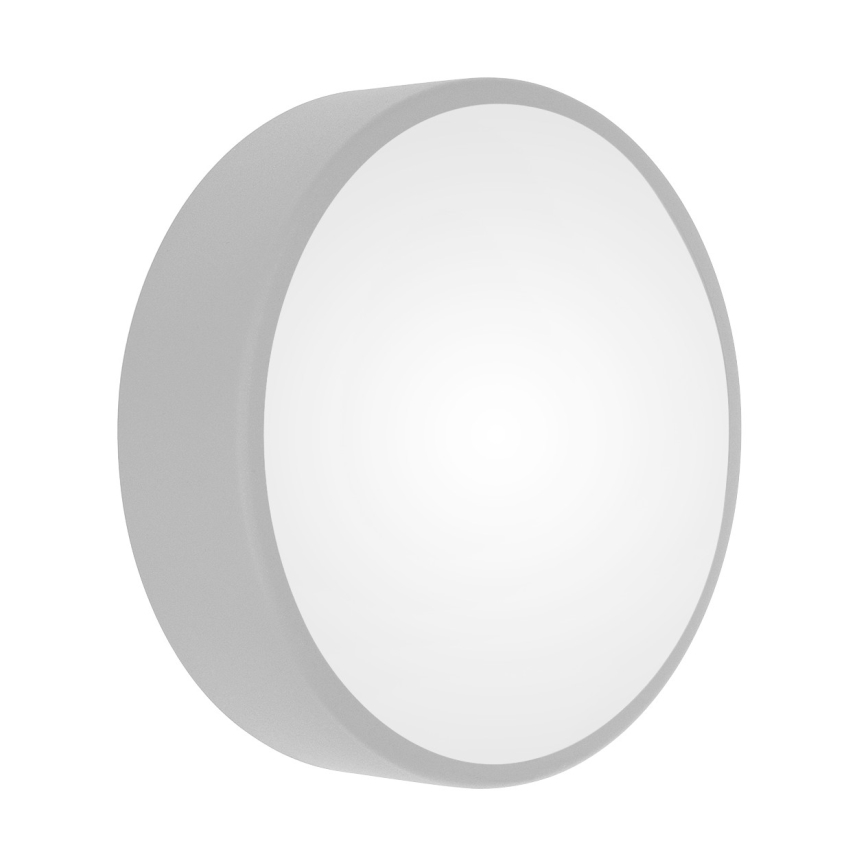 Plafondlamp met bewegings- en schemersensor CLEO 2xE27/24W/230V Ø 30 cm grijs