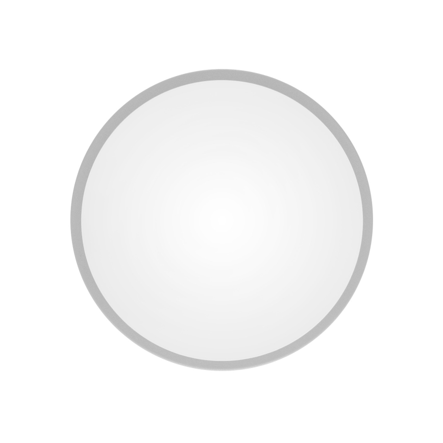 Plafondlamp met bewegings- en schemersensor CLEO 2xE27/24W/230V Ø 30 cm grijs