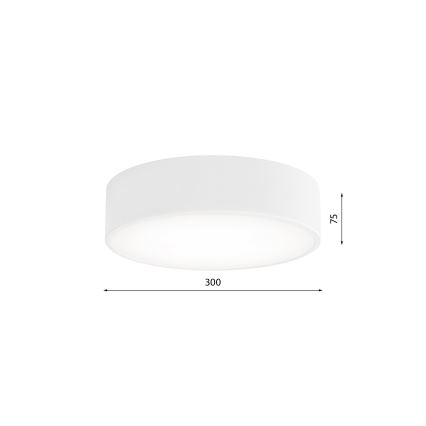 Plafondlamp met bewegings- en schemersensor CLEO 2xE27/24W/230V Ø 30 cm wit
