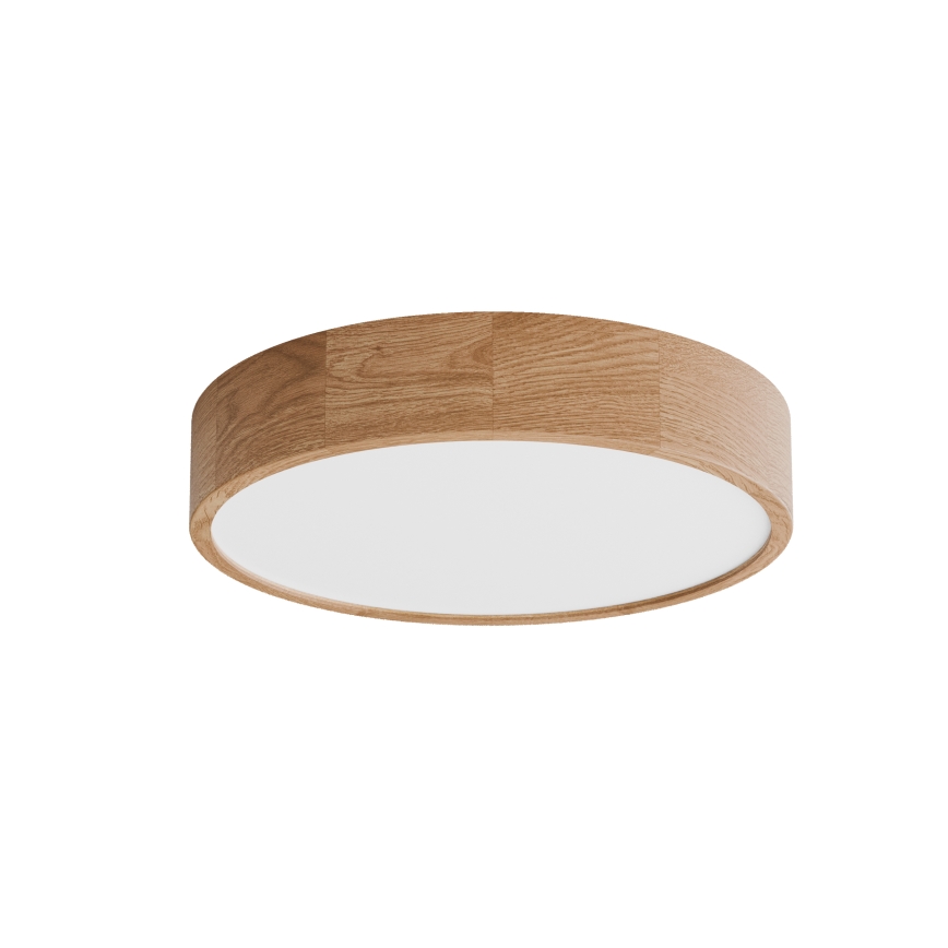 Plafondlamp met sensor CLEO 4xE27/24W/230V Ø 47,5 cm eiken