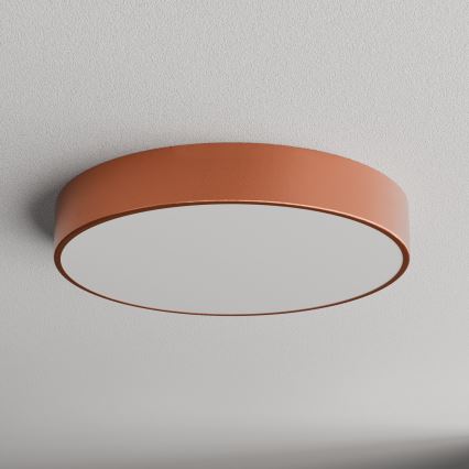 Plafondlamp met bewegings- en schemersensor CLEO 4xE27/24W/230V Ø 50 cm koperkleurig