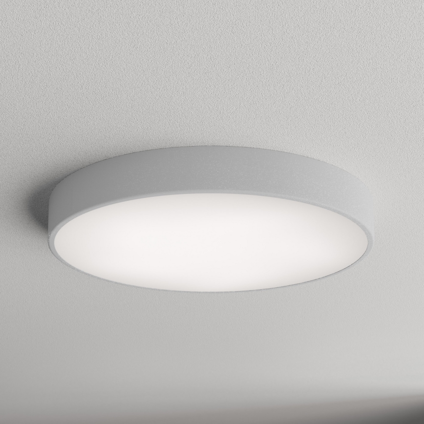 Plafondlamp met bewegings- en schemersensor CLEO 5xE27/24W/230V Ø 60 cm grijs