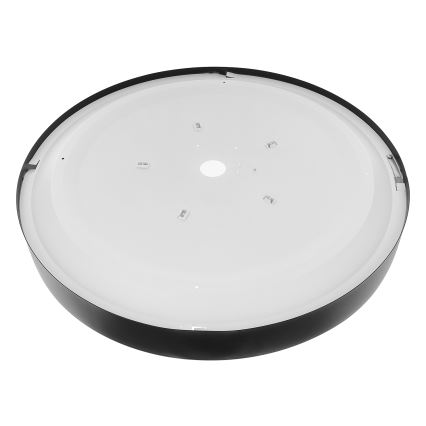 Plafondlamp met bewegings- en schemersensor CLEO 5xE27/24W/230V Ø 60 cm zwart