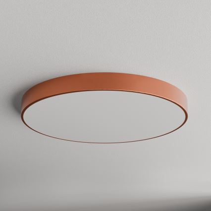 Plafondlamp met bewegings- en schemersensor CLEO 6xE27/24W/230V, diameter 80 cm, koperkleurig