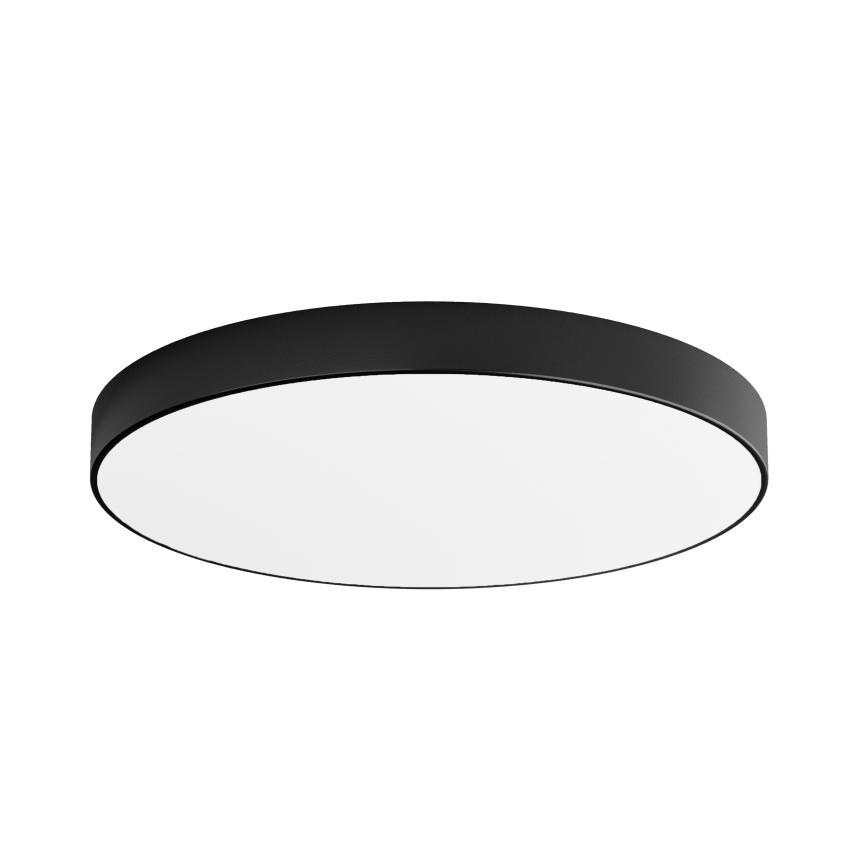 Plafondlamp met bewegings- en schemersensor CLEO 6xE27/24W/230V Ø 80 cm zwart