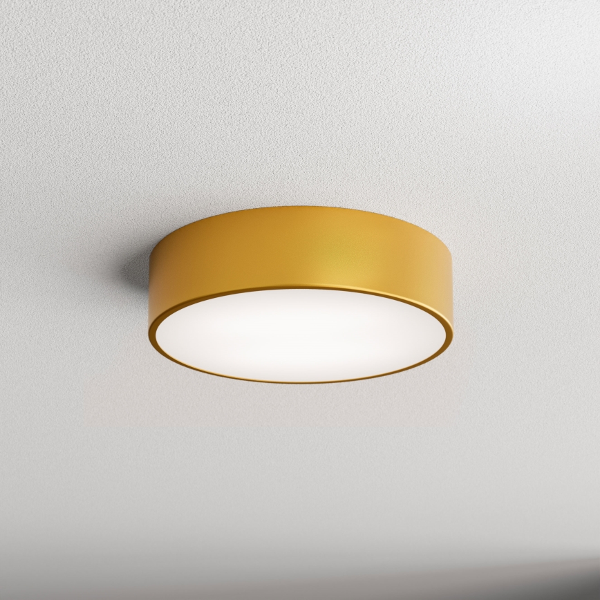 Plafondlamp met Sensor voor Buiten CLEO 2xE27/24W/230V d. 30 cm goud IP54