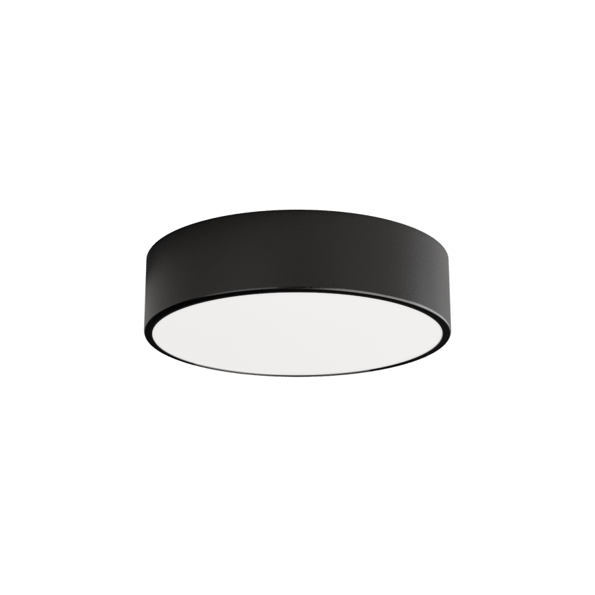 Plafondlamp met Sensor voor Buiten CLEO 2xE27/24W/230V d. 30 cm zwart IP54