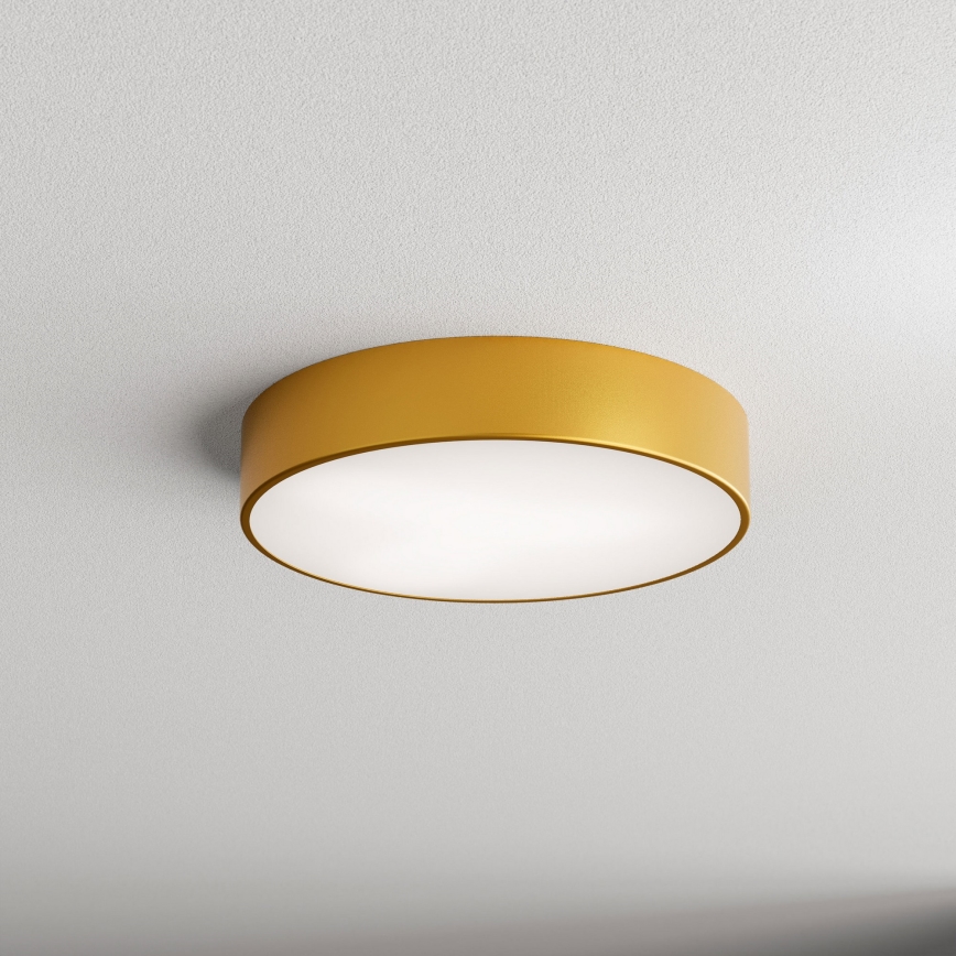 Plafondlamp met Sensor voor Buiten CLEO 3xE27/24W/230V d. 40 cm goud IP54