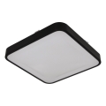 Plafondlamp met sensor WILTON 2xE27/60W/230V 33x33 cm zwart