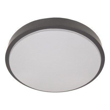 Plafondlamp met sensor WILTON 2xE27/60W/230V Ø 33 cm antraciet