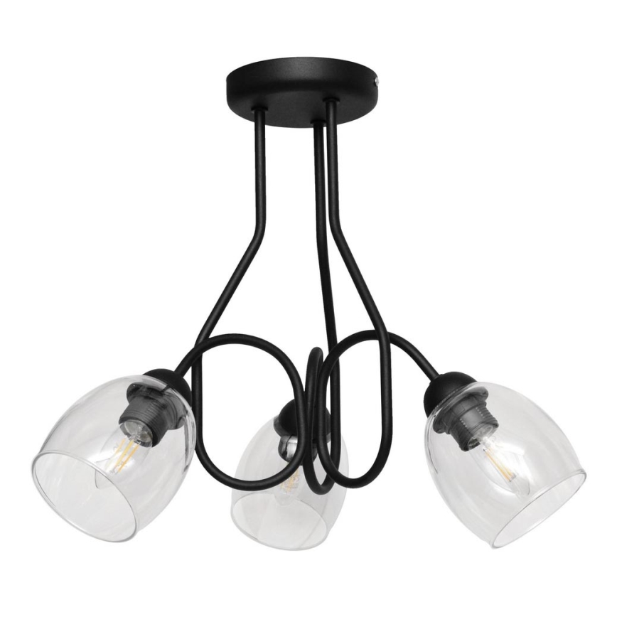 Plafondlamp met vaste hanger MARIETTA 3x E27 / 15W / 230V