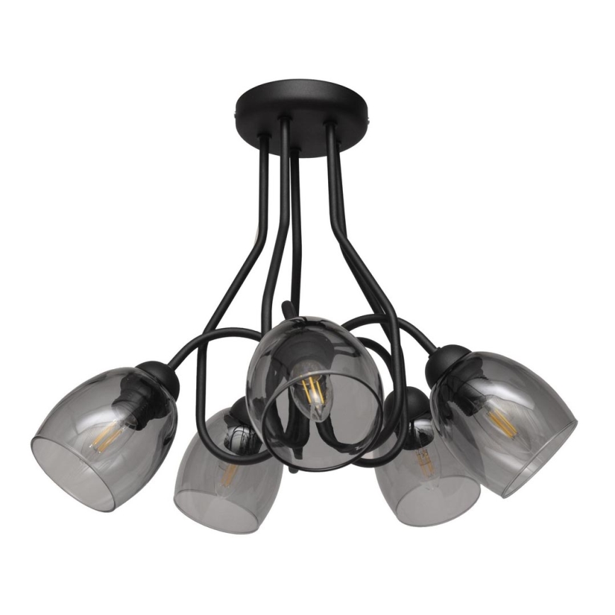 Plafondlamp met vaste hanger MARIETTA 5x E27 / 15W / 230V
