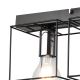 Plafondlamp MIKA 4xE27/60W/230V 61 cm zwart/chroom