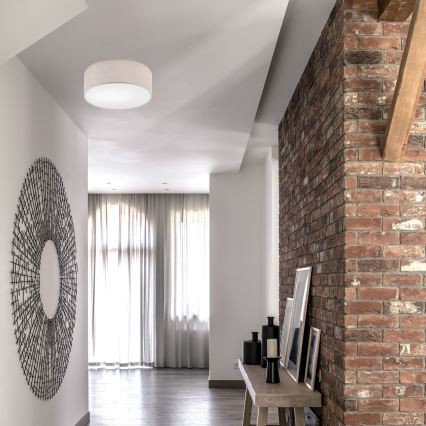 Plafondlamp MONTE 1xE27/60W/230V Ø 35 cm beige