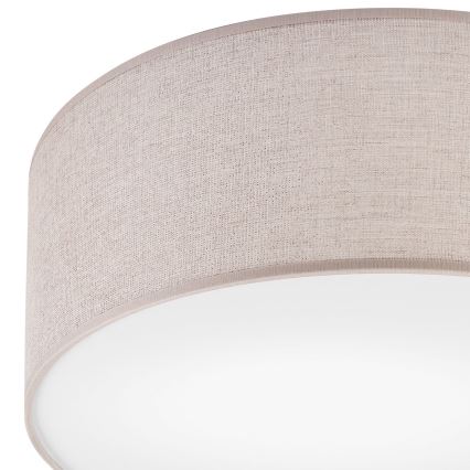 Plafondlamp MONTE 1xE27/60W/230V Ø 35 cm beige